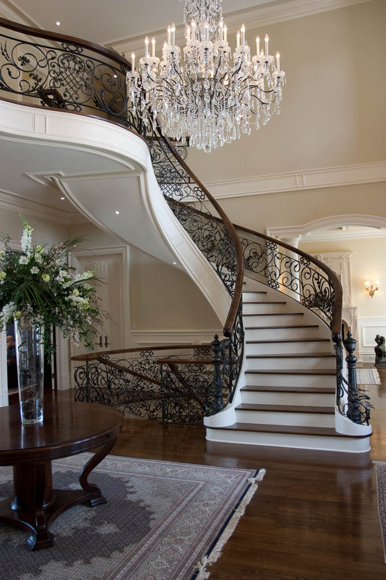 custom home staircase